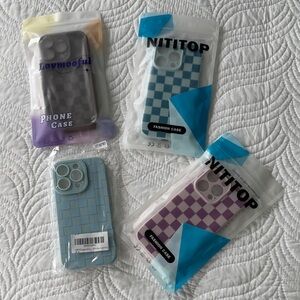 4 Checkered Protective IPhone 16pro Phone Cases